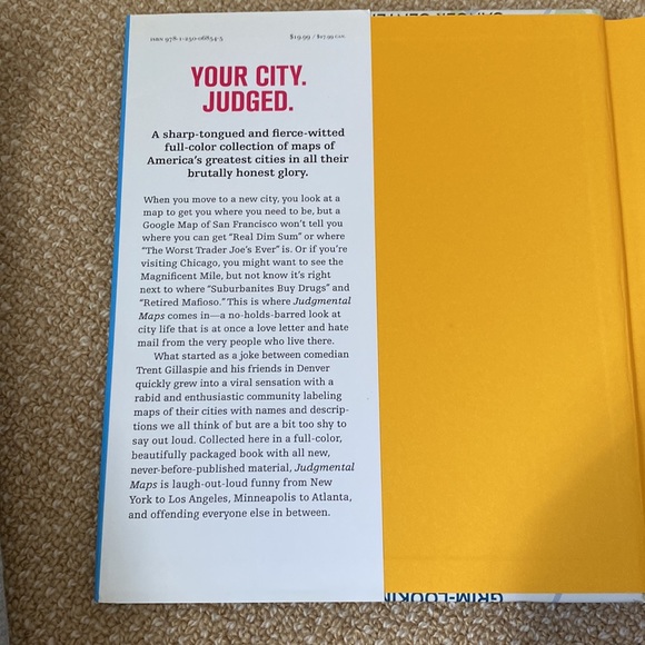 NWT Judgmental Maps Book by Trent Gillespie in Hard Cover with Dust Jacket - Picture 3 of 5